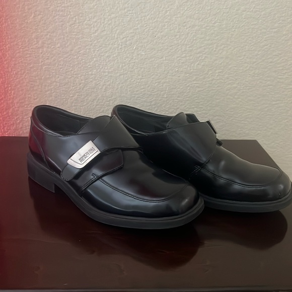 Kenneth Cole Black Leather Fast Cash 2 Dress Shoe Size 6 M boys - Picture 1 of 7